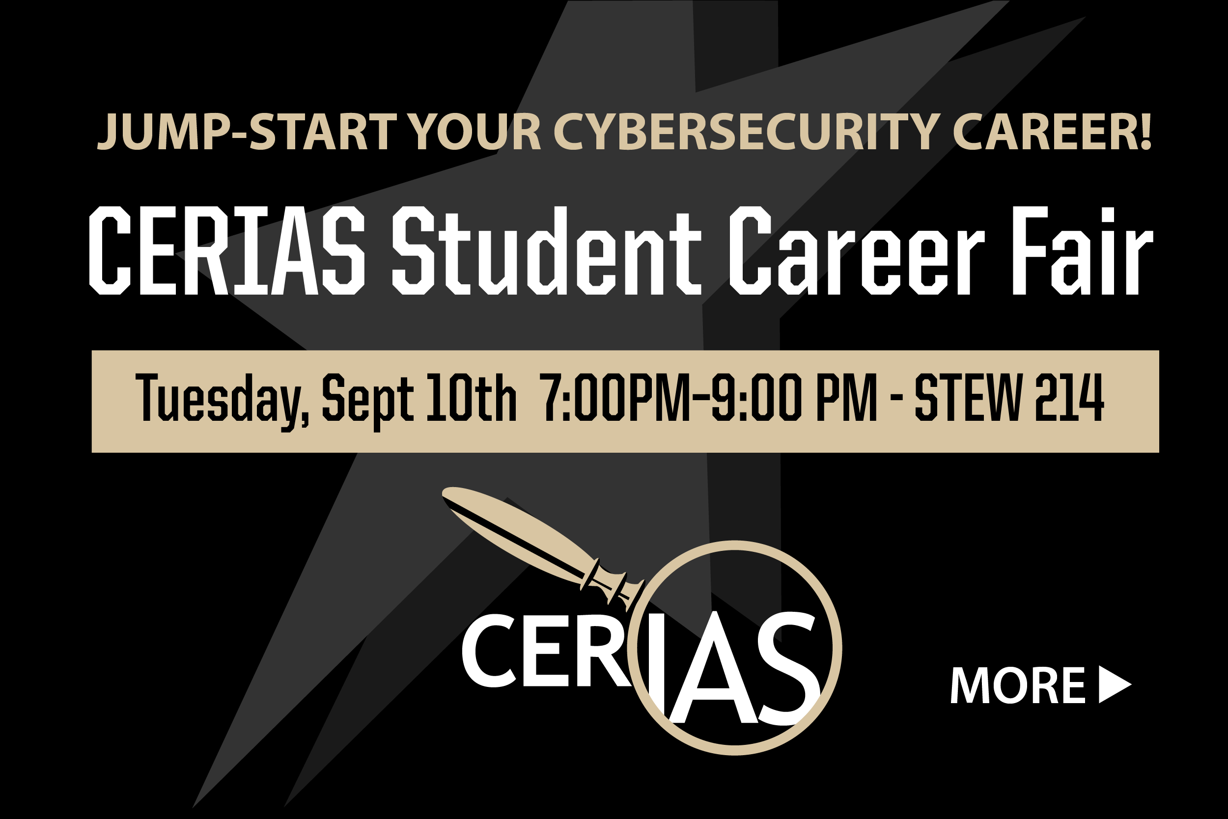 CERIAS Career Fair September 10th, 2024, 7pm to 9pm