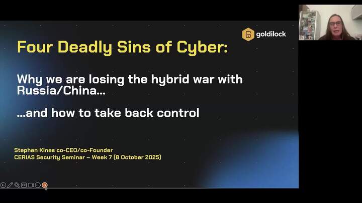 Four Deadly Sins of Cyber: Sloth, Gluttony, Greed & Pride